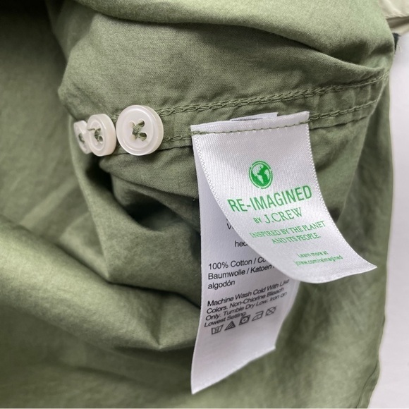 J.Crew Blouse Women Size 6 Relax-Fit Long Sleeves Collared Lightweight Pocket - Picture 7 of 13